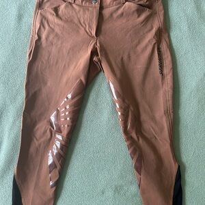 Struck 55 Riding Breeches - coffee, knee patch.